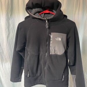 The North Face Kids Black and Gray fleece Sherpa lined Jacket